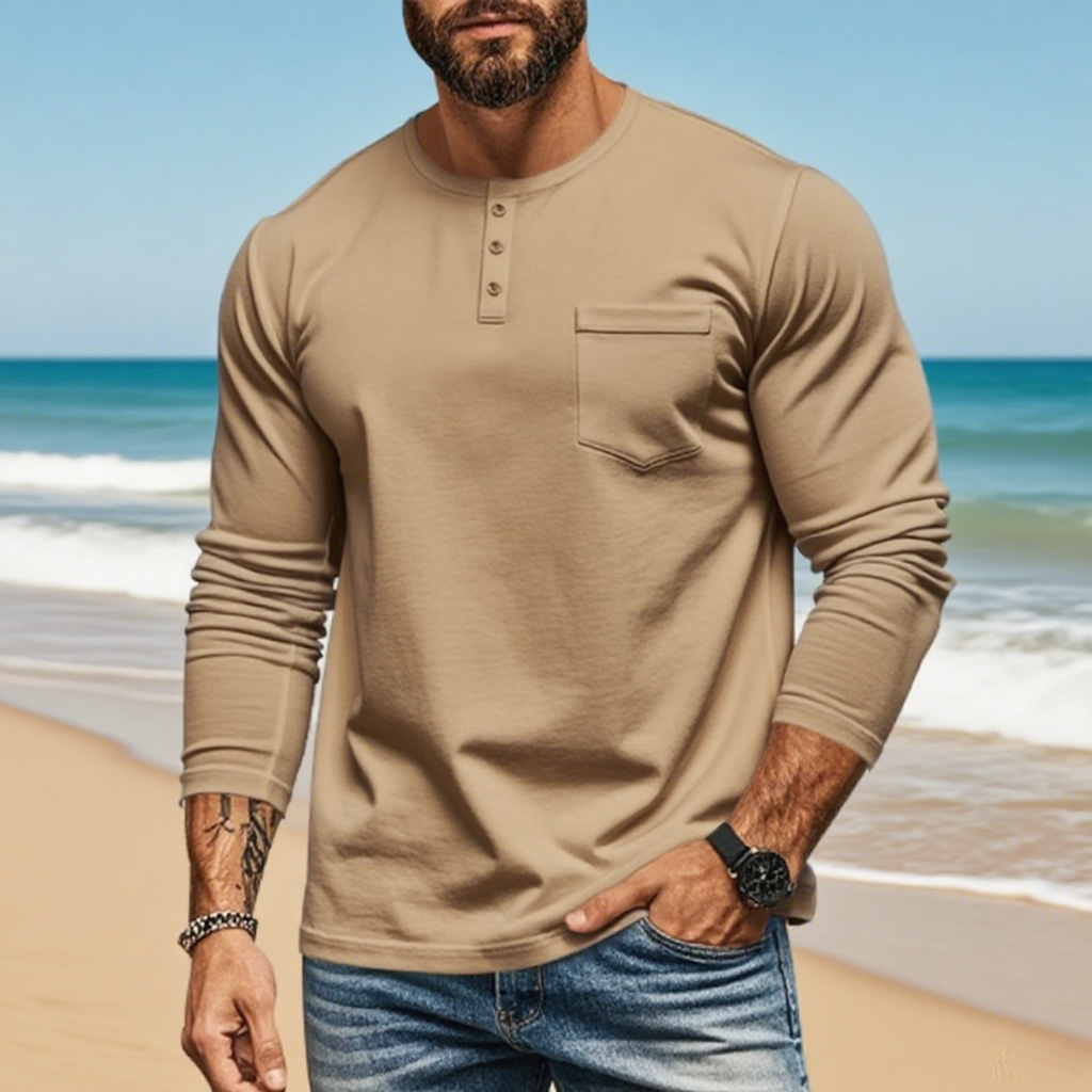 Men's fall and winter crew neck long sleeve T-shirt slim breathable pullover casual long sleeve base shirt top
