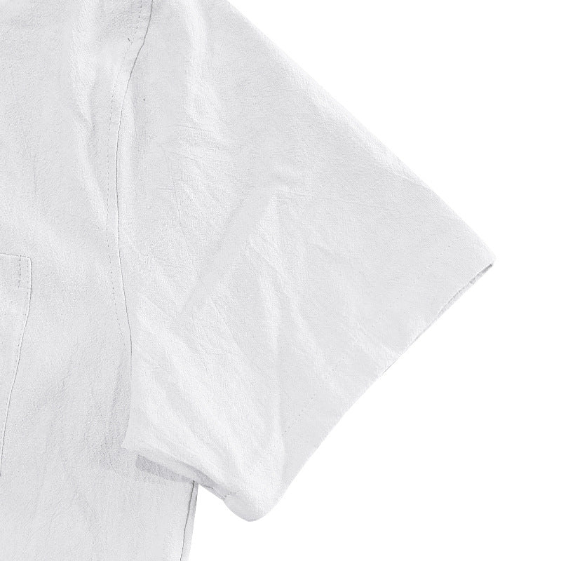 Linen Pants Men Casual Loose Fit Elastic Drawstring Waist Summer Beach Pants
