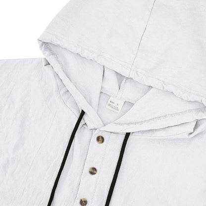 Men's Linen Button Down Shirt - Casual Slim Beach & Vacation