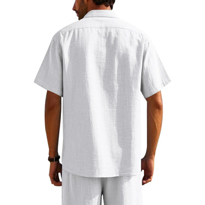 Linen Pants Men Casual Loose Fit Elastic Drawstring Waist Summer Beach Pants