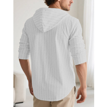 Men's Cotton Linen Short Sleeve Casual  Button Down Shirt - Vacation Beach Top
