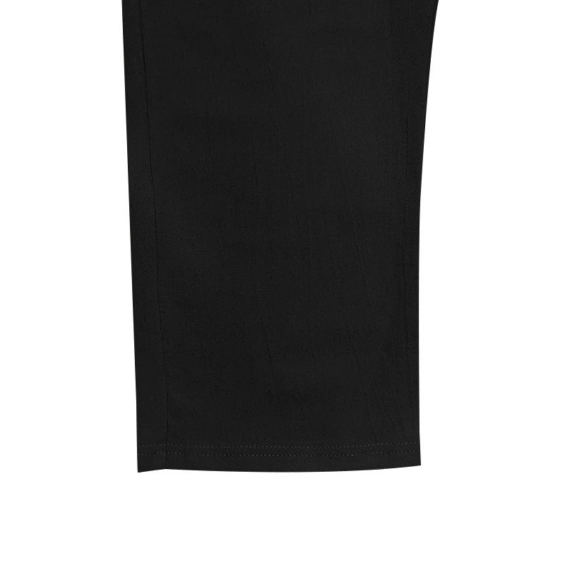 Mens Linen Pants Elastic Waist Drawstring Loose Fit Casual Summer Beach Pants with Pockets Baggy Trousers