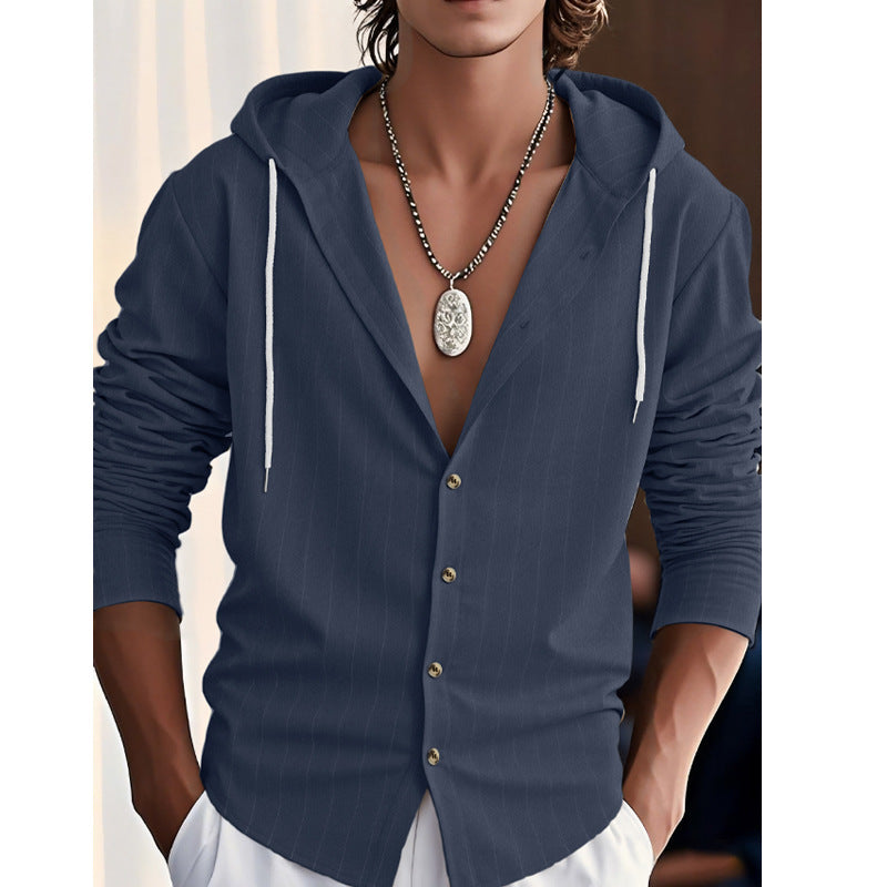 Men's Cotton Linen Short Sleeve Casual  Button Down Shirt - Vacation Beach Top