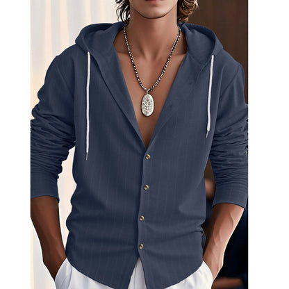 Men's Cotton Linen Short Sleeve Casual  Button Down Shirt - Vacation Beach Top