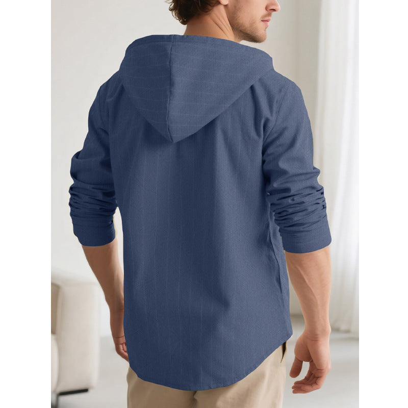 Men's Cotton Linen Short Sleeve Casual  Button Down Shirt - Vacation Beach Top