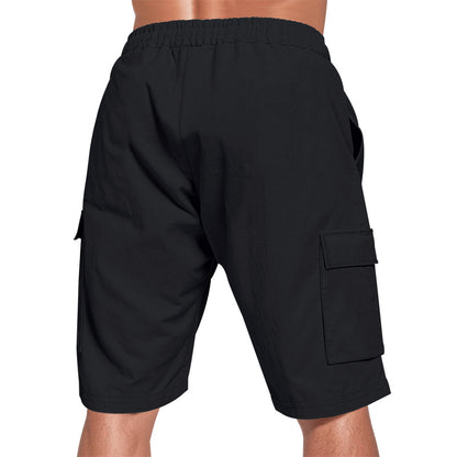 Men's Linen Drawstring Pants - Elastic Waist Loose Fit for leisure & Beach