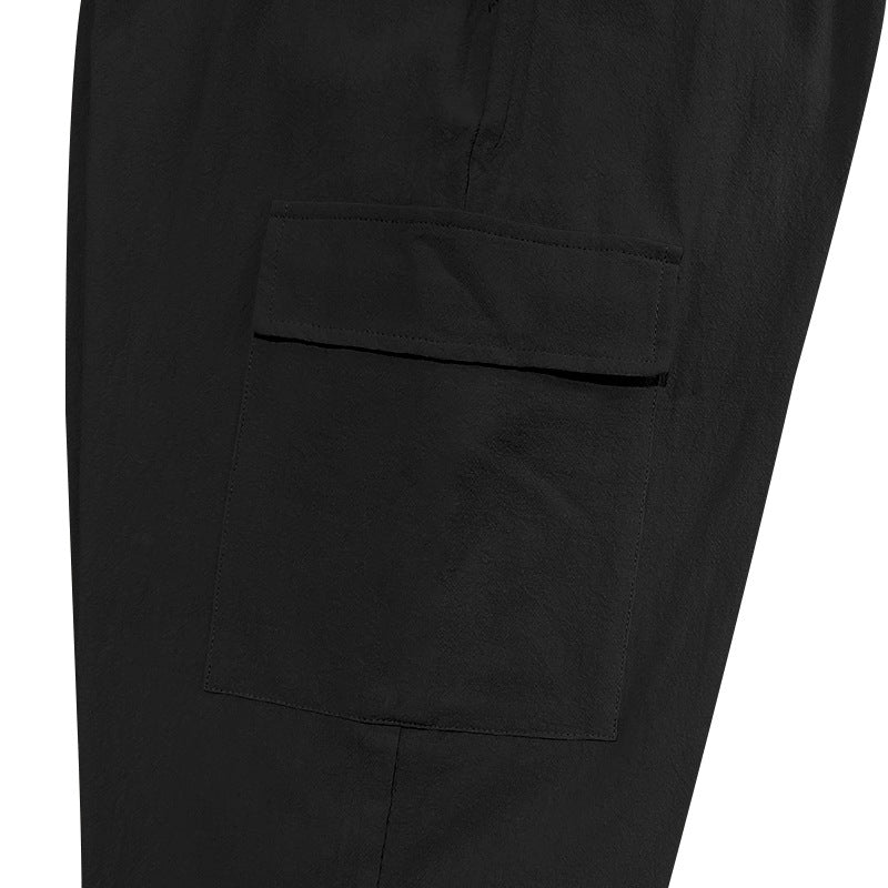Men's Casual Linen Pants Elastic Waist Drawstring Beach Summer Pants  Linen Pants