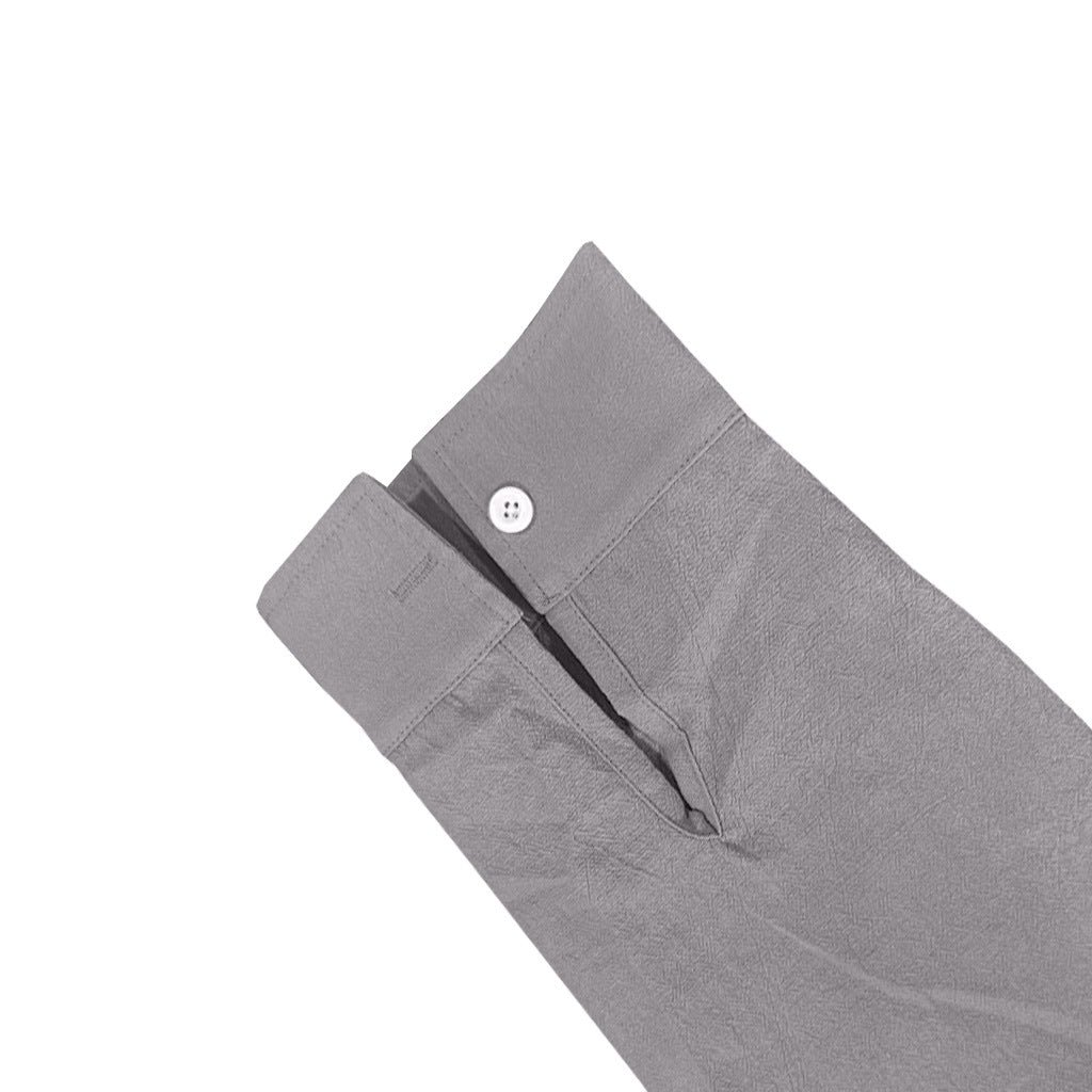 Men's Vacation Linen Button Down Shirt - Casual Slim Fit with Chest Pocket for Beach