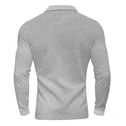 American Spring and Autumn Thin Men's Quick Dry Breathable Long Sleeve Polo Polo Golf Casual T-Shirt Men