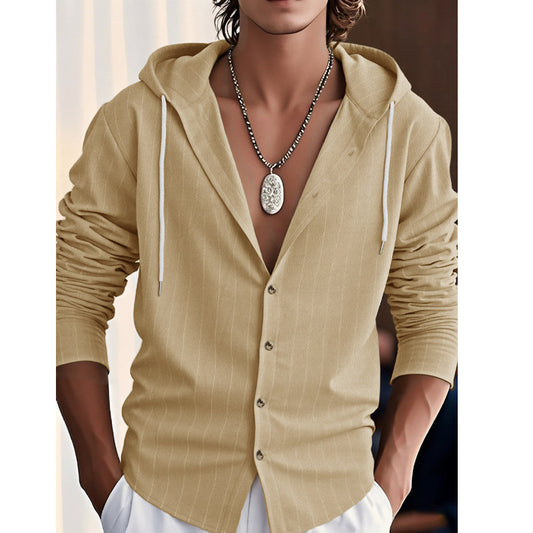 Men's Cotton Linen Short Sleeve Casual  Button Down Shirt - Vacation Beach Top