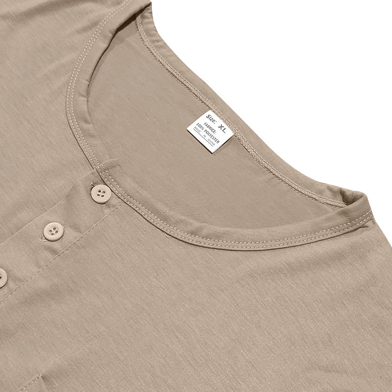 Men's fall and winter crew neck long sleeve T-shirt slim breathable pullover casual long sleeve base shirt top