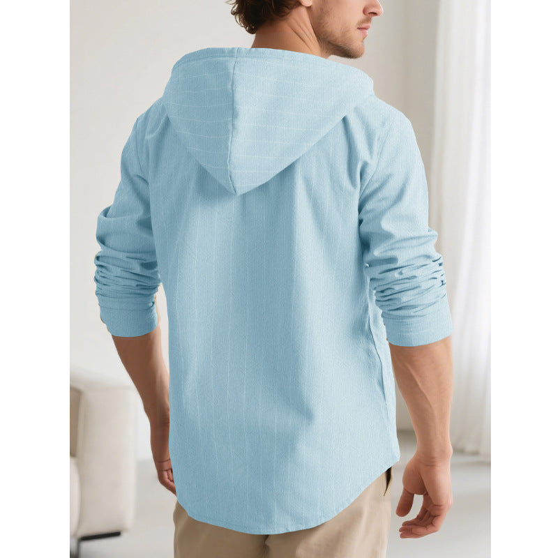 Men's Cotton Linen Short Sleeve Casual  Button Down Shirt - Vacation Beach Top