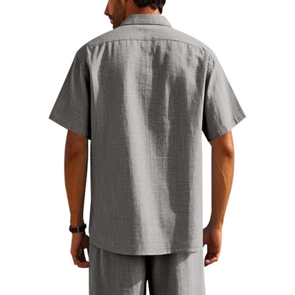 Linen Pants Men Casual Loose Fit Elastic Drawstring Waist Summer Beach Pants