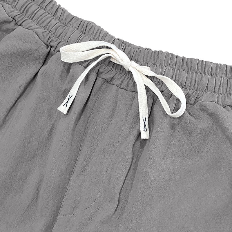 New men's loose linen casual wide-leg trendy beach sports all-season breathable trousers