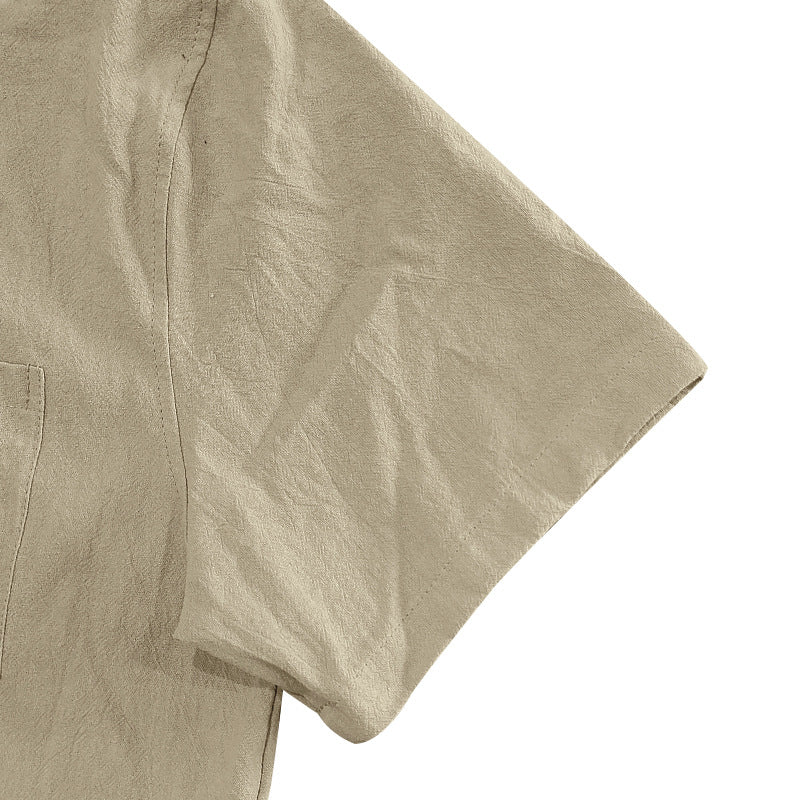 Linen Pants Men Casual Loose Fit Elastic Drawstring Waist Summer Beach Pants