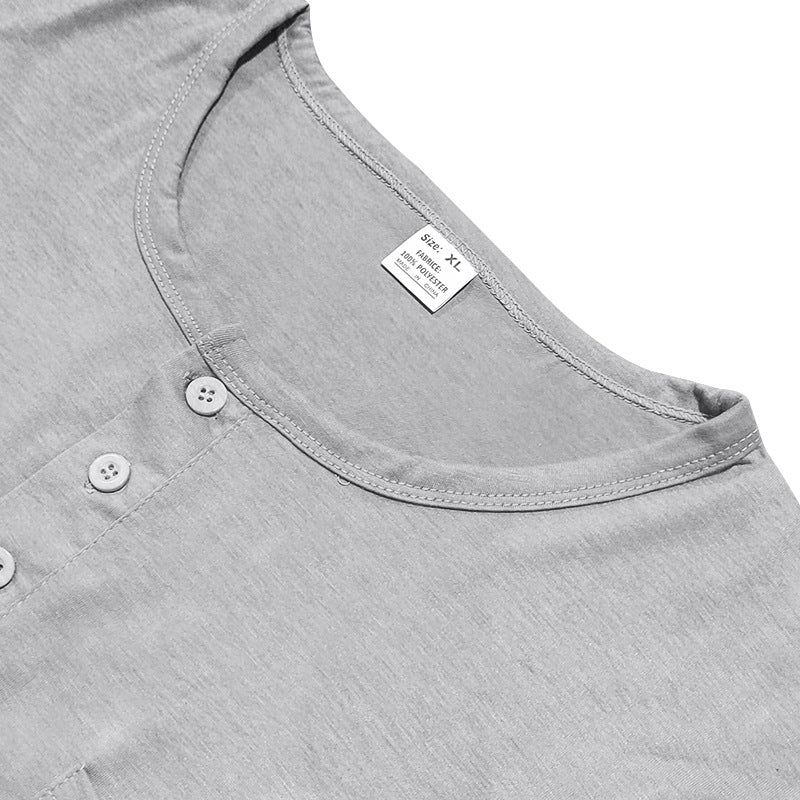 Men's fall and winter crew neck long sleeve T-shirt slim breathable pullover casual long sleeve base shirt top