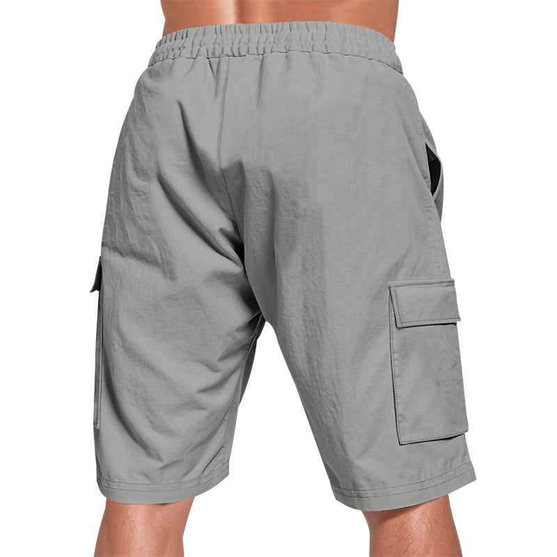 Men's Linen Drawstring Pants - Elastic Waist Loose Fit for leisure & Beach