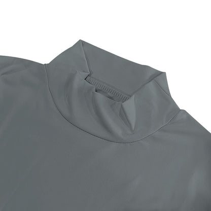 Men's Summer Stretch Slim British Gentleman's Casual Base Shirt Small Turtleneck Short Sleeve T-Shirt Men's